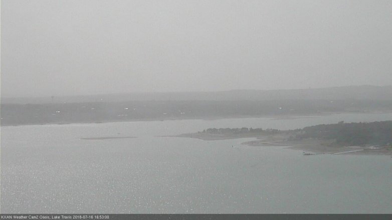 Lake Travis webcam, July 16, 2018 3:55 PM CT