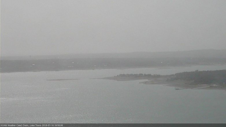 Lake Travis webcam, July 16, 2018 4:00 PM CT
