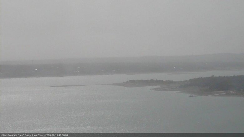 Lake Travis webcam, July 16, 2018 4:05 PM CT