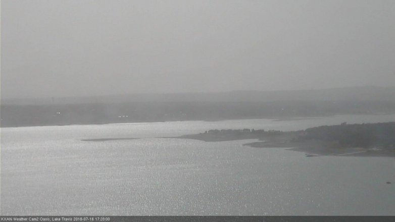 Lake Travis webcam, July 16, 2018 4:30 PM CT