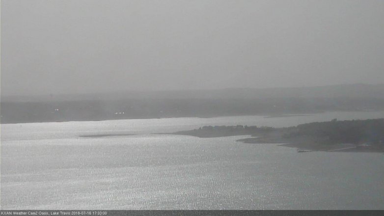 Lake Travis webcam, July 16, 2018 4:35 PM CT