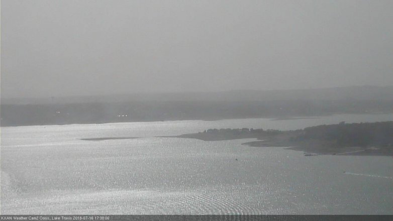 Lake Travis webcam, July 16, 2018 4:40 PM CT
