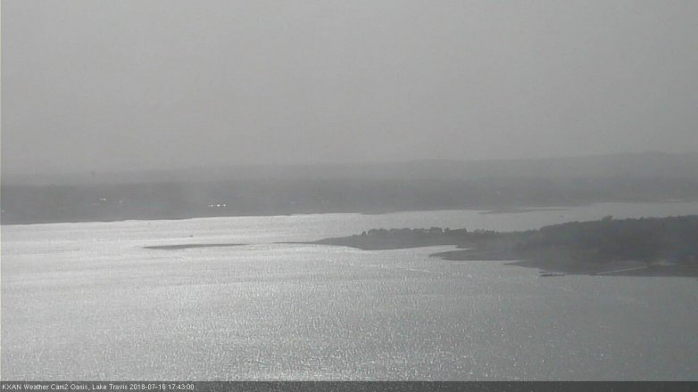 Lake Travis webcam, July 16, 2018 4:45 PM CT