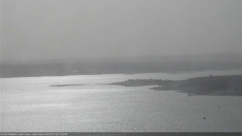 Lake Travis webcam, July 16, 2018 4:55 PM CT