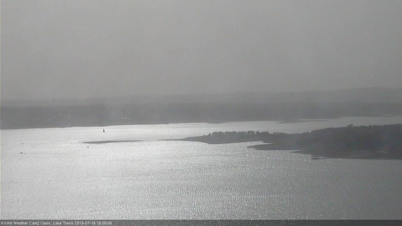 Lake Travis webcam, July 16, 2018 5:10 PM CT