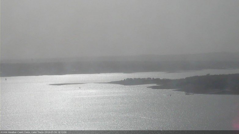 Lake Travis webcam, July 16, 2018 5:15 PM CT