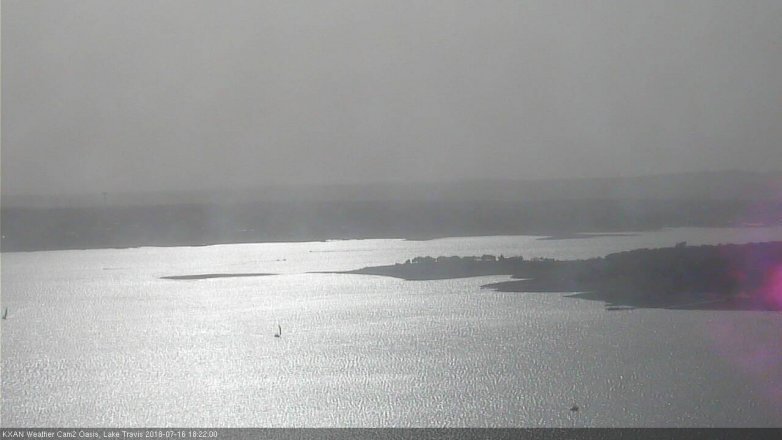 Lake Travis webcam, July 16, 2018 5:25 PM CT