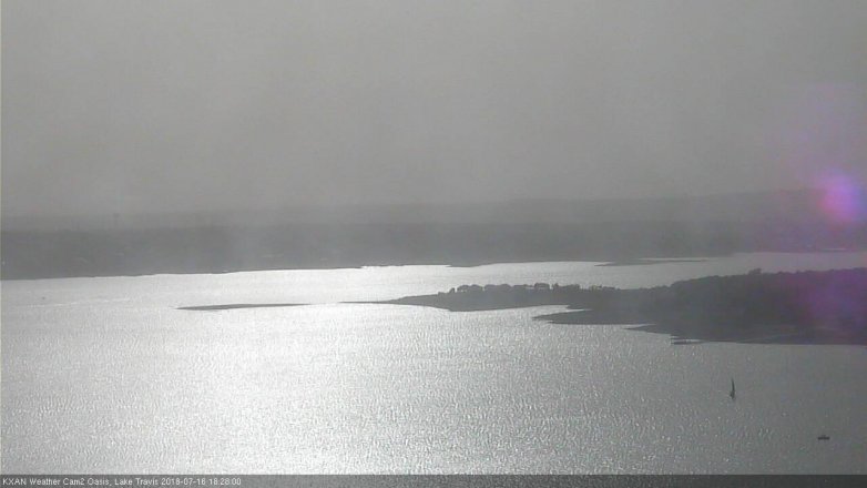 Lake Travis webcam, July 16, 2018 5:30 PM CT