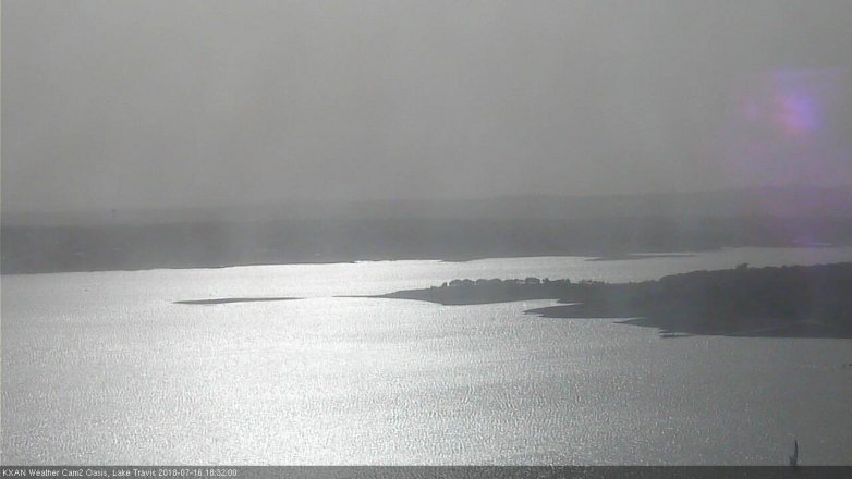 Lake Travis webcam, July 16, 2018 5:35 PM CT