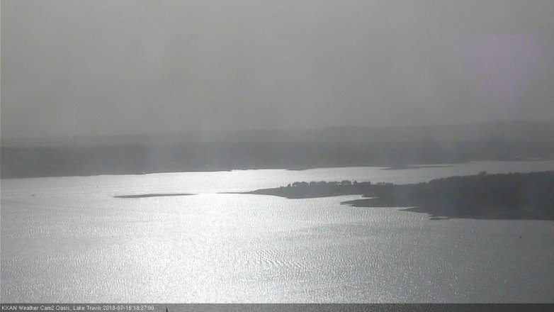 Lake Travis webcam, July 16, 2018 5:40 PM CT