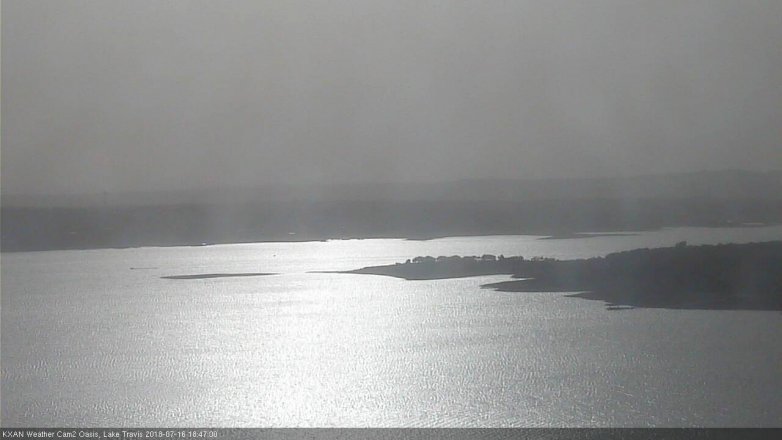 Lake Travis webcam, July 16, 2018 5:50 PM CT