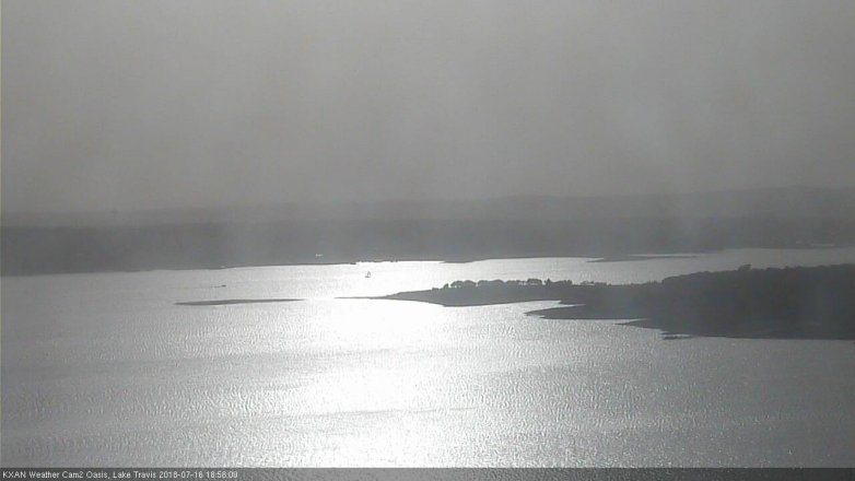 Lake Travis webcam, July 16, 2018 6:00 PM CT