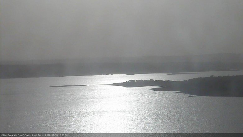 Lake Travis webcam, July 16, 2018 6:05 PM CT