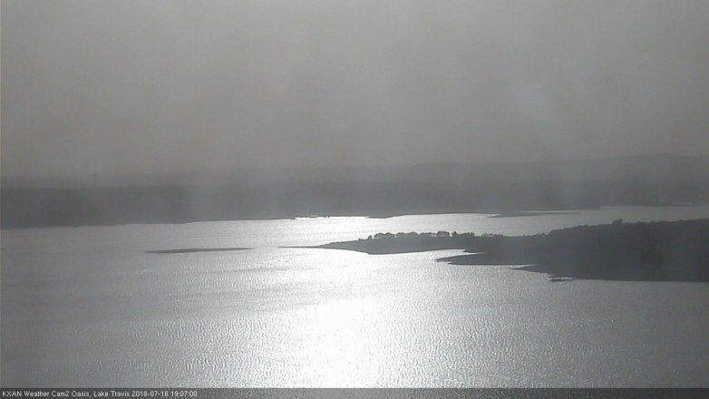 Lake Travis webcam, July 16, 2018 6:10 PM CT