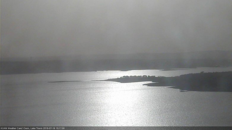 Lake Travis webcam, July 16, 2018 6:20 PM CT