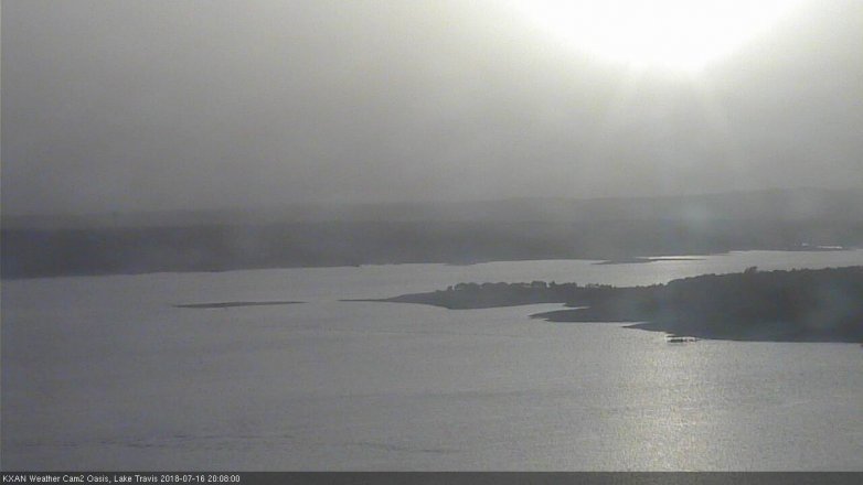 Lake Travis webcam, July 16, 2018 7:10 PM CT