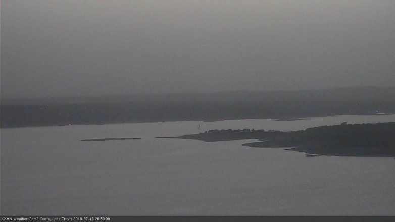 Lake Travis webcam, July 16, 2018 7:55 PM CT