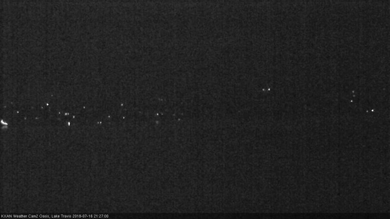 Lake Travis webcam, July 16, 2018 8:30 PM CT