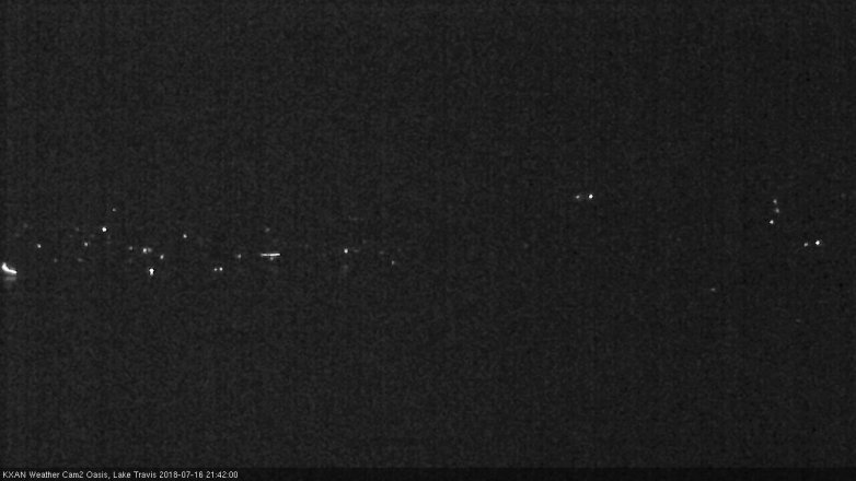 Lake Travis webcam, July 16, 2018 8:45 PM CT