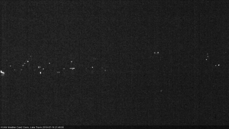 Lake Travis webcam, July 16, 2018 8:50 PM CT