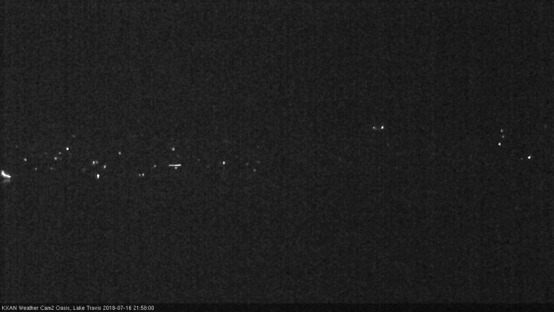 Lake Travis webcam, July 16, 2018 9:00 PM CT