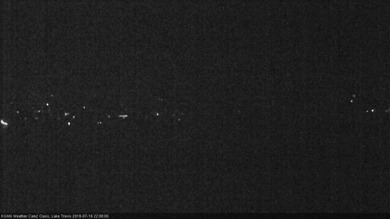 Lake Travis webcam, July 16, 2018 9:10 PM CT