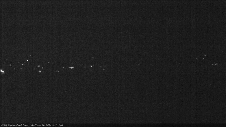 Lake Travis webcam, July 16, 2018 9:15 PM CT