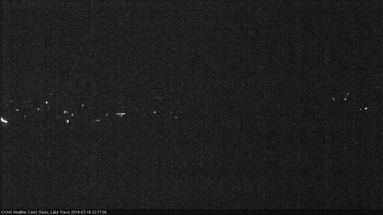 Lake Travis webcam, July 16, 2018 9:20 PM CT