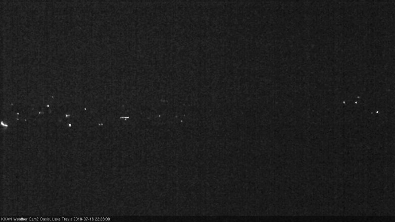 Lake Travis webcam, July 16, 2018 9:25 PM CT