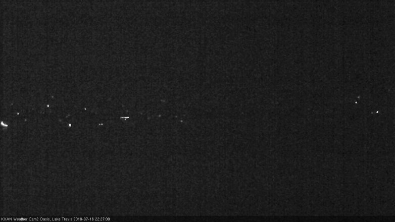 Lake Travis webcam, July 16, 2018 9:30 PM CT