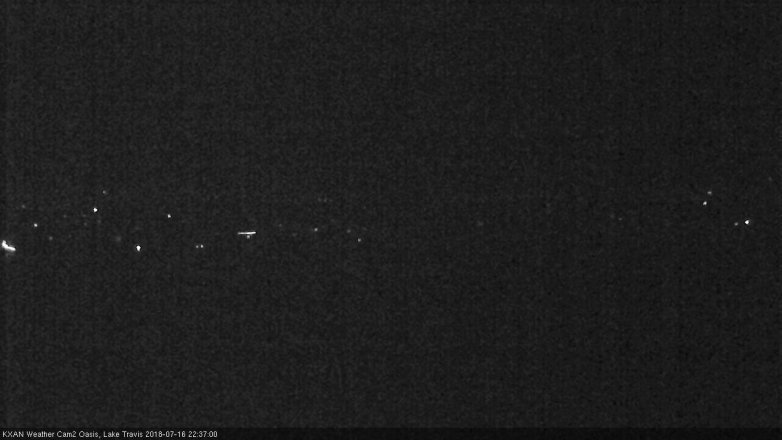 Lake Travis webcam, July 16, 2018 9:40 PM CT