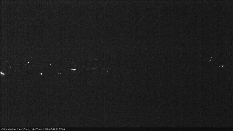 Lake Travis webcam, July 16, 2018 10:00 PM CT