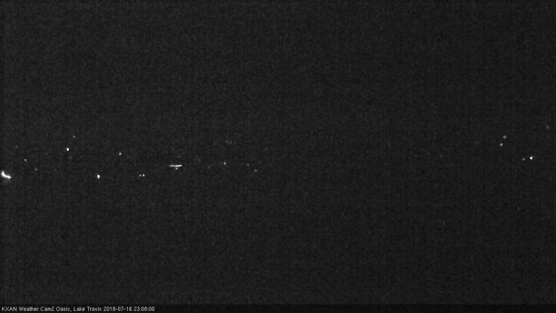 Lake Travis webcam, July 16, 2018 10:10 PM CT