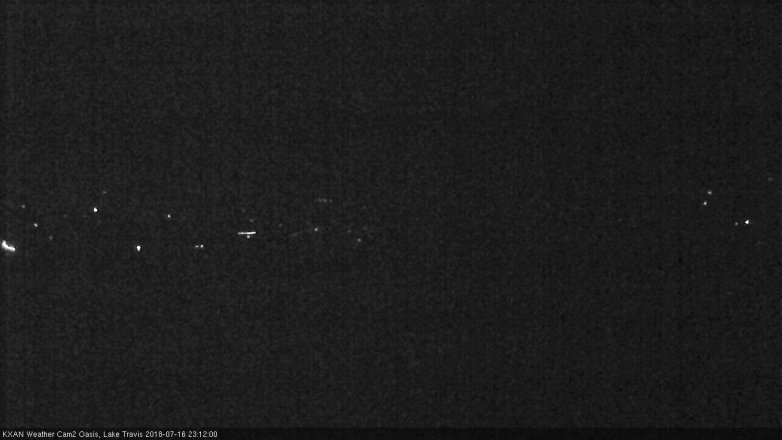 Lake Travis webcam, July 16, 2018 10:15 PM CT