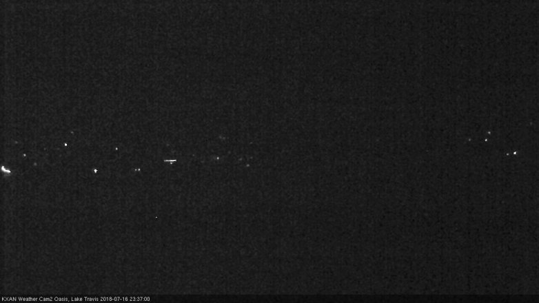 Lake Travis webcam, July 16, 2018 10:40 PM CT