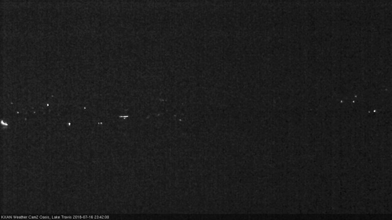 Lake Travis webcam, July 16, 2018 10:45 PM CT