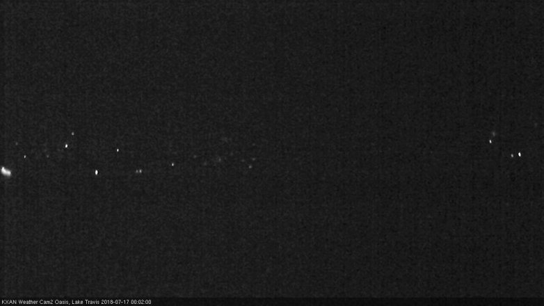 Lake Travis webcam, July 16, 2018 11:05 PM CT