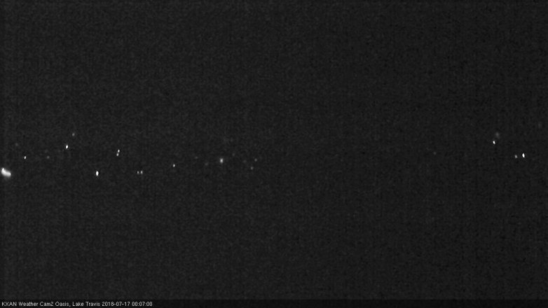 Lake Travis webcam, July 16, 2018 11:10 PM CT