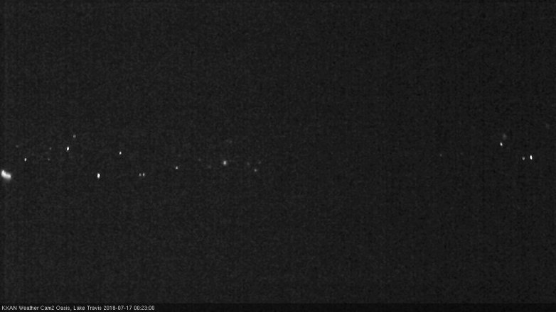 Lake Travis webcam, July 16, 2018 11:25 PM CT