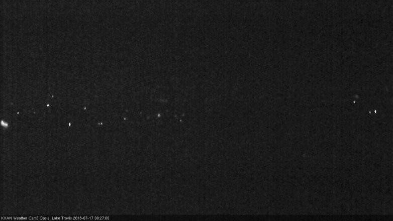 Lake Travis webcam, July 16, 2018 11:30 PM CT