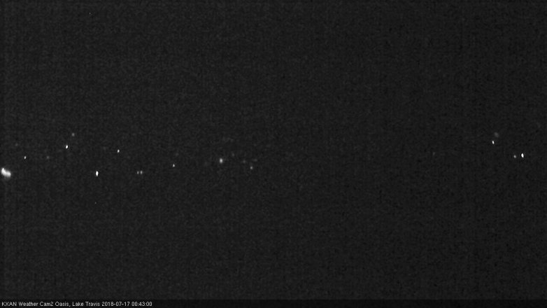 Lake Travis webcam, July 16, 2018 11:45 PM CT