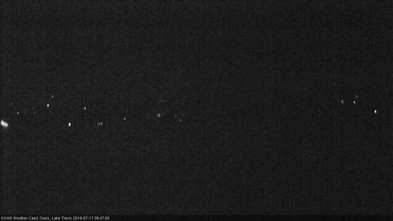 Lake Travis webcam, July 16, 2018 11:50 PM CT