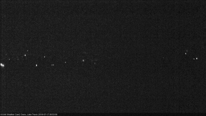 Lake Travis webcam, July 16, 2018 11:55 PM CT