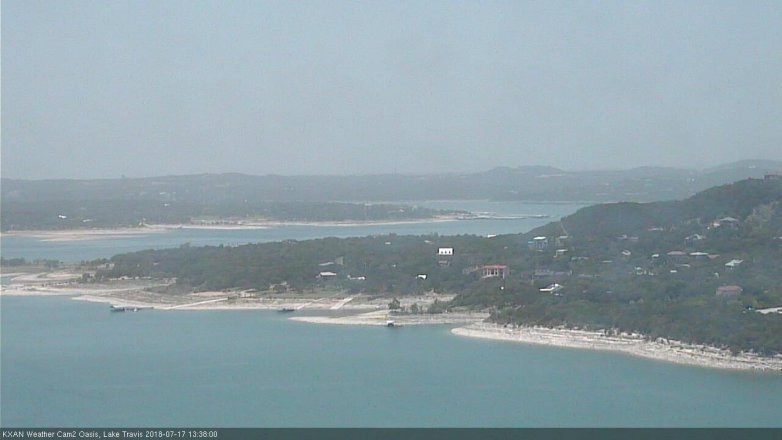 Lake Travis webcam, July 17, 2018 12:40 PM CT