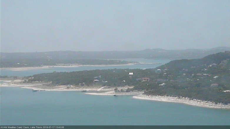 Lake Travis webcam, July 17, 2018 12:45 PM CT