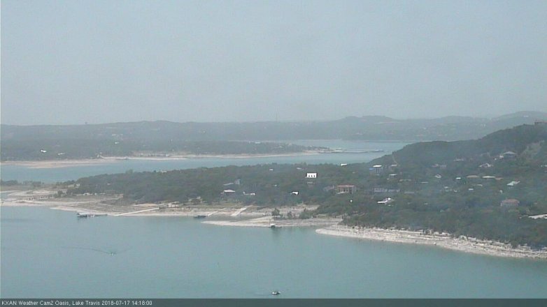 Lake Travis webcam, July 17, 2018 1:20 PM CT