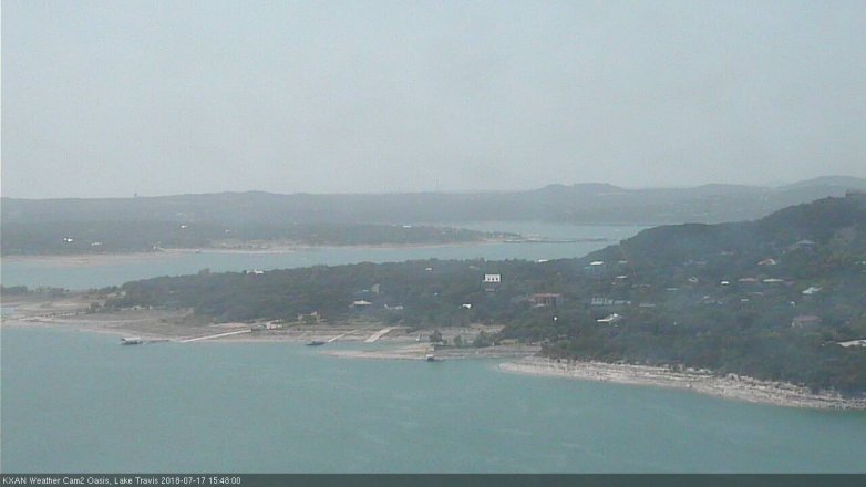 Lake Travis webcam, July 17, 2018 2:50 PM CT