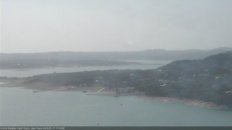 Lake Travis webcam, July 17, 2018 4:20 PM CT