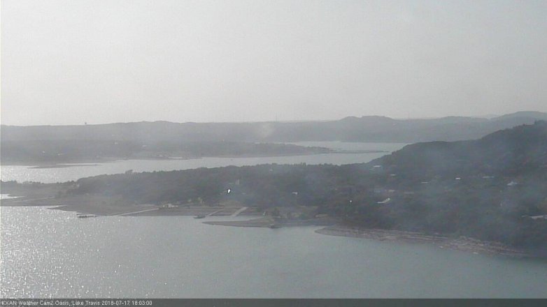 Lake Travis webcam, July 17, 2018 5:05 PM CT