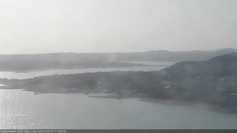Lake Travis webcam, July 17, 2018 5:10 PM CT
